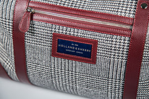 Gentleman's wool travel bag - bordeaux